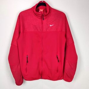 Nike Mens Red Full Zip Sport Coat Jacket